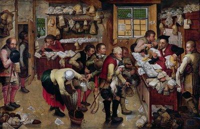 Rent day by Pieter Brueghel the Younger